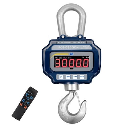 Pce Instruments Hanging Crane Scale, up to 300 kg PCE-CS 3000N